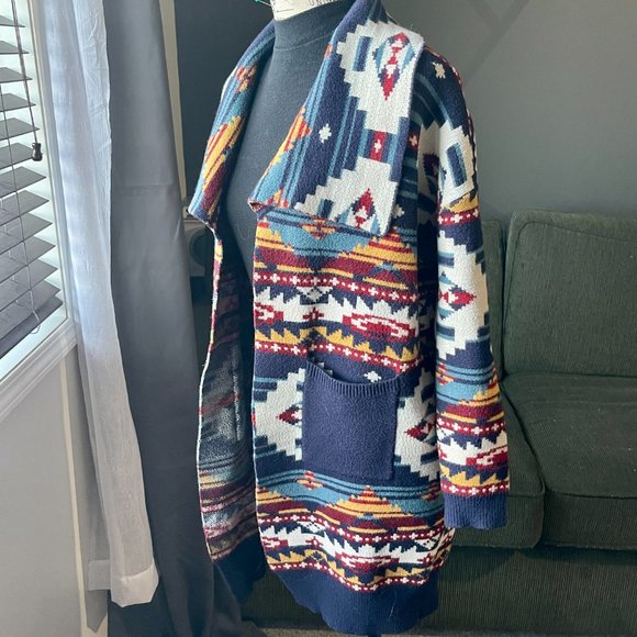 Fresh FX Beautiful Geometric Patterned Cardigan size small - Picture 5 of 7